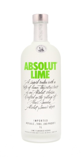 [V323.12] Absolut Lime 100cl 40º (R) x12