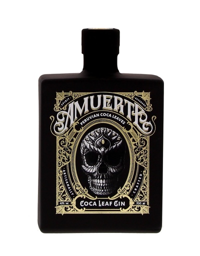 [G-17.6] Amuerte Coca Leaf Gin Black Edition 70cl 43° (R) x6