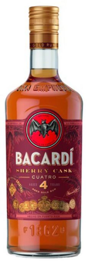 [R-69.6] Bacardi Cuatro Sherry Cask 100cl 40° (R) x6