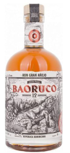 [R-81.6] Baoruco Gran Añejo 12 YO Reserva Especial Edición Parque 70cl 37,5° (R) x6