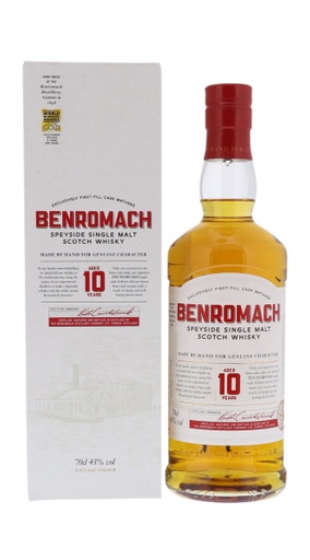 [WB-116.6] Benromach 10 Years 70cl 43° (New bottle) (R) GBX x6