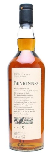 [WB-122.6] Benrinnes 15 YO (Flora & Fauna) 70cl 43° (R) x6