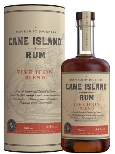 [R-182.6] Cane Island Five Icon Blend 70cl 44° (R) GBX x6