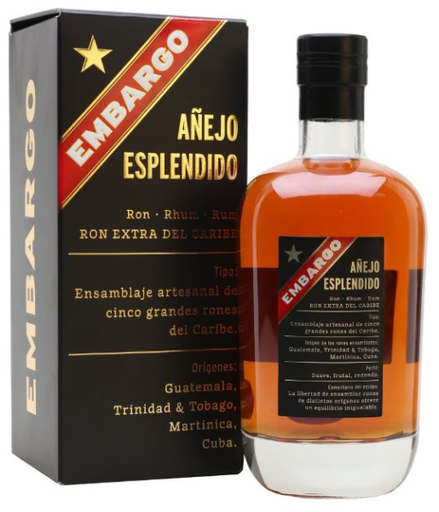 [R-436.6] Embargo Anejo Esplendido Rum 70cl 40° (R) GBX x6
