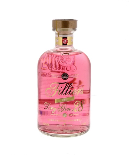 [G-235.6] Filliers Dry Gin 28 Pink 50cl 37.5° + Mini Classic 5cl 46° (NR) x6