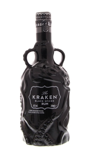 [R-568.6] Kraken Black Spiced Rum "The Salvaged Bottle" Ceramic Limited Edition 70cl 40° (R) x6