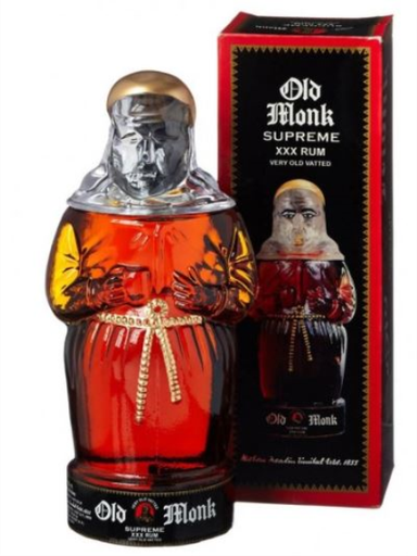 [R-726.12] Old Monk Supreme Monkbottle 70cl 42,8° (R) GBX x12