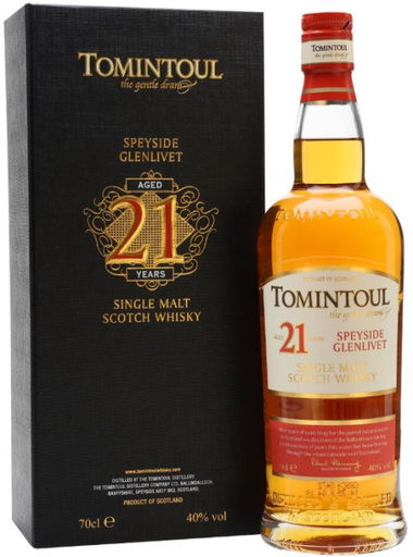 [WB-1005.6] Tomintoul 21 YO 70cl 40° + GBX (R) x6