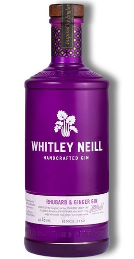 [G-666.6] Whitley Neill Rhubarb & Ginger 100cl 43° (R) x6