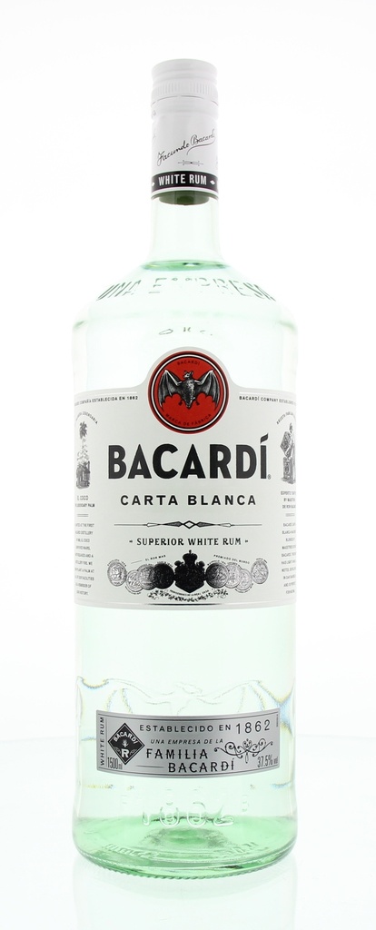 Bacardi Carta Blanca 1,5L 37,5° (R) x6 | Affinity