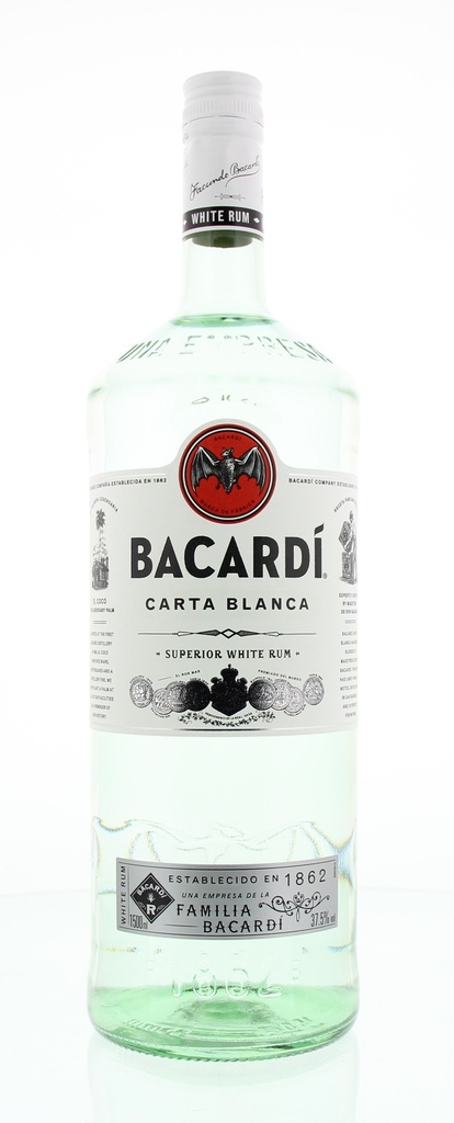 Bacardi Carta Blanca 1,5L 37,5° (R) x6