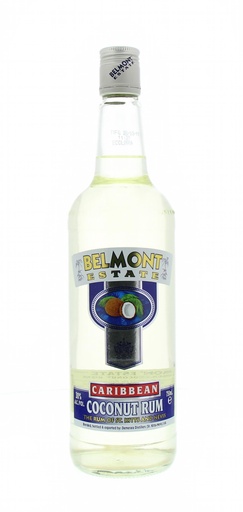[R-1141.6] Belmont Estate White Coconut Rhum 75cl 30° (R) x6