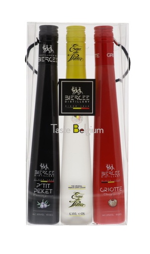 [L-592.4] Coffret Taste Belgium 20cl ( p'tit pecket + eau de villée griotte ) (R) GBX x4