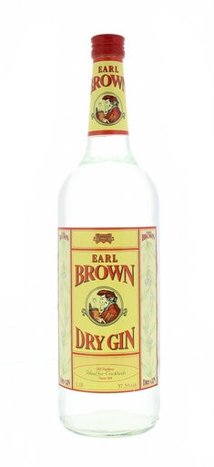 [G-761.6] Earl Brown Dry Gin 100cl 37.5° (R) x6