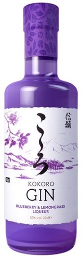 [G-801.6] Kokoro Gin Blueberry & Lemongrass 50cl 20° (NR) x6