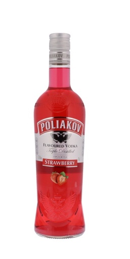 [V-217.6] Poliakov Strawberry Vodka 70cl 37.5° (NR) x6