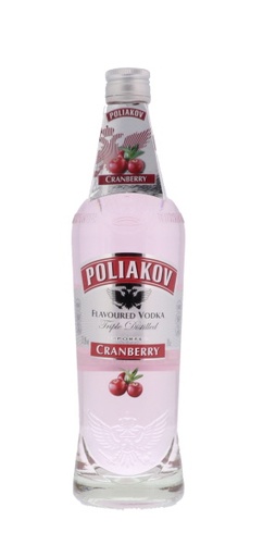 [V-220.6] Poliakov Cranberry Vodka 70cl 37.5° (NR) x6