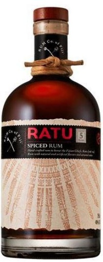[R-1191.6] Ratu Spiced Rum 5 Years 70cl 40° (NR) x6