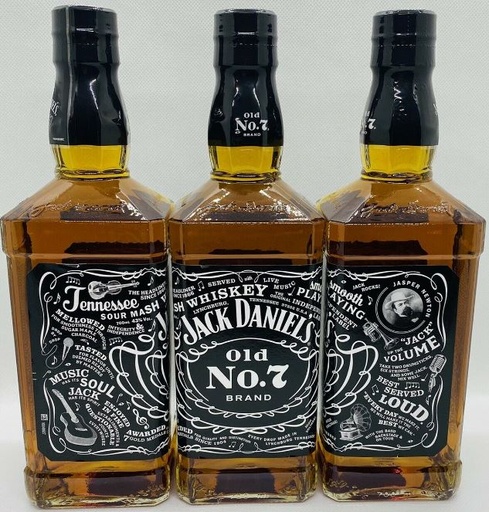 [WB-1443.6] Jack Daniel's Old N°7 Paula Scher Limited Edition 70cl 43° (R) x6