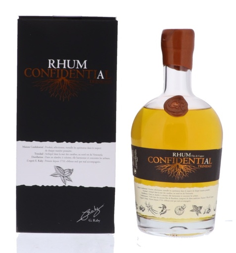 [R-1263.6] Confidential Rhum Finition Fût Cognac 70cl 38° (NR) GBX x6