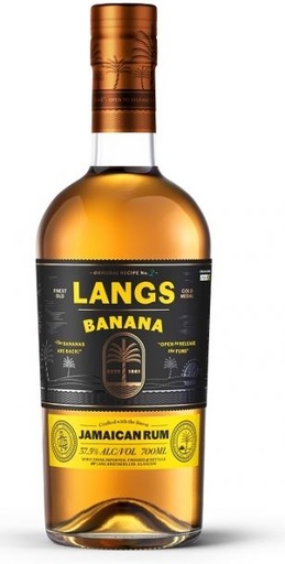 [R-1311.6] Langs Banana Jamaican Rum 70cl 37,5° (NR) x6