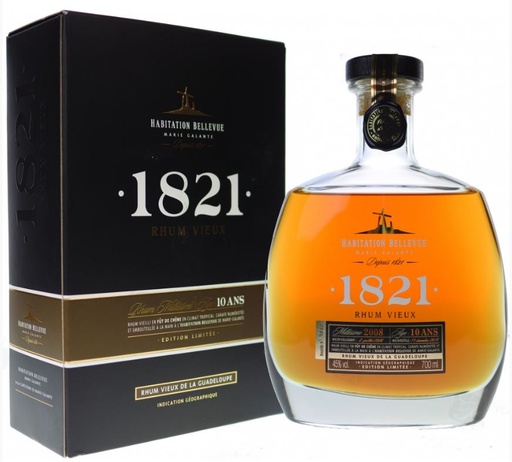 [R-1386.8] Habitation Bellevue 10 YO 70cl 45° (R) GBX x8