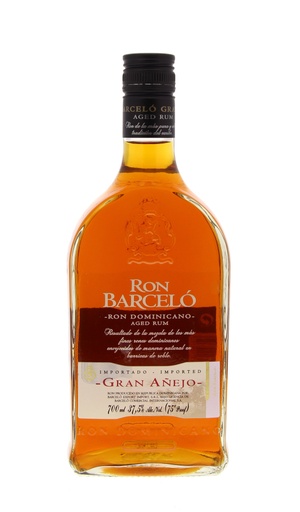 [R-1394.6] Barcelo Gran Anejo + 2 Glasses 70cl 37,5° (NR) GBX x6