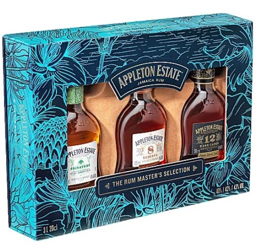 [R-1404.3] Appleton Estate Tripack Master's Selection Signature + 8 YO 12 42° 3 x 20cl (R) GBX x3