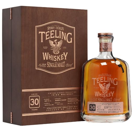 [WB-1899.3] Teeling 30 Years Vintage Reserve Collection 70cl 46° + Wooden GBX (NR) GBX x3