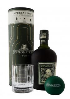 [R-1497.6] Diplomatico Reserva Exclusiva + Ice Ball Mold Glass 70cl 40° (R) GBX x6