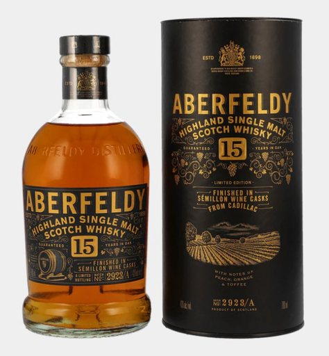 [WB-2025.6] Aberfeldy 15 YO Cadillac 70cl 43° (R) GBX x6