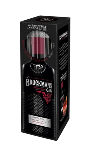 [O-91.6] Brockmans Intensly Smooth Premium Gin + Negroni Glass 70cl 40° (NR) GBX x6