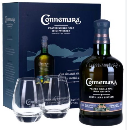 [WB-2100.6] Connemara Distillers Edition 70cl 43° + 2 glasses (R) GBX x6