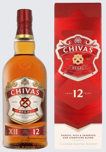 [WB-2129.12] Chivas Regal 12 YO (New Bottle) 100cl 40° (R) GBX x12