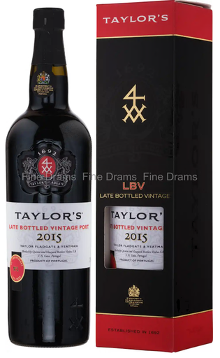 [W-133.6] Taylor's Late Bottled Vintage Port 2015 75cl 20° (R) GBX x6