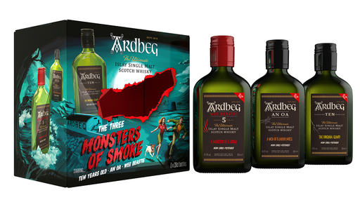 [WB-2194.6] Ardbeg The Three Monsters of Smoke 3 x 20cl 60cl 46,67° (NR) x6