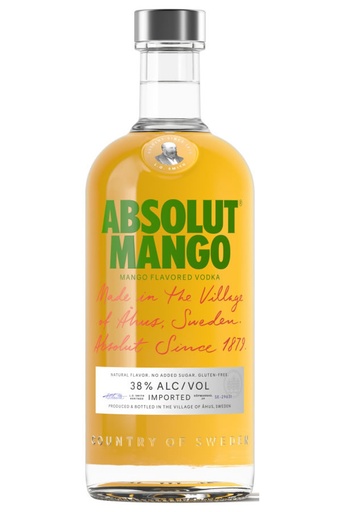 [V422.12] Absolut Mango 100cl 38º (R) x12