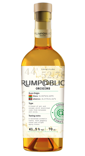[R-1635.6] Rump@blic Origins Ghana & Eswatini 70cl 41.5° (NR) x6