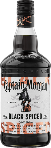 [R-1639.6] Captain Morgan Black Spiced Rum 70cl 40° (R) x6