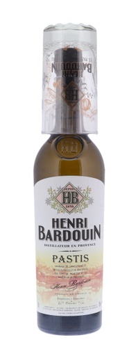 [L-865.6] Henri Bardouin Pastis + Verre signature 70cl 45° (NR) x6