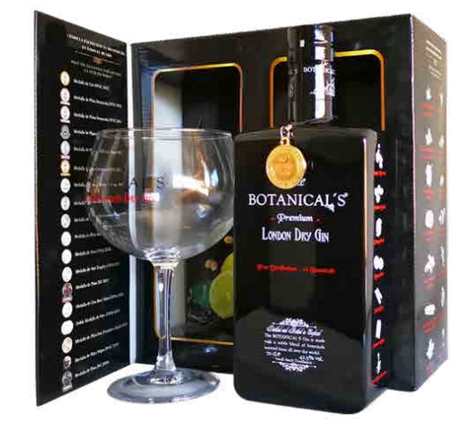 [G-1122.6] The Botanical´S Gin 70cl 42,5° + balloon glass (NR) GBX x6