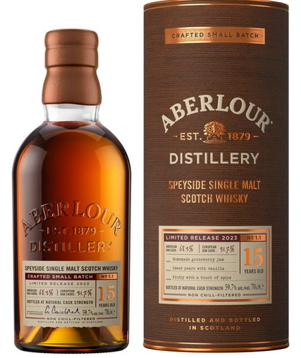 [WB-2260.6] Aberlour 15 Years Crafted Small Batch Limited Edition 70 cl 2023 59,7° (R) GBX x6