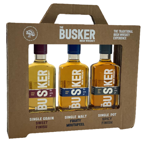 [O-159.6] The Busker 3 x 20cl (Single Grain, Malt, Pot Still) 44.3° (R) GBX x6