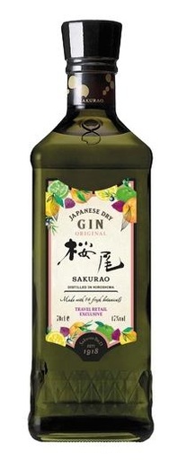 [G-1155.6] Sakurao Japanese Gin 70cl 47° (Travel Retail Label) (R) x6