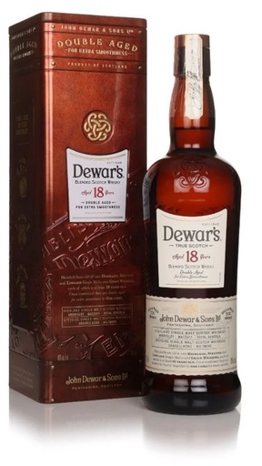 [WB-2421.6] Dewar's 18 Years 1L 40° + Metal GBX (R) GBX x6
