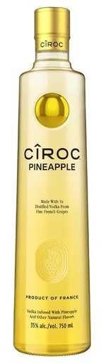 [V-320.6] Ciroc Pineapple 70cl 37.5° (New Bottle) (R) x6