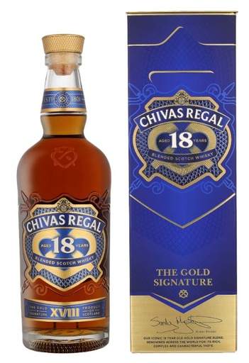 [WB-2445.6] Chivas Regal 18 Years (New bottle) 70cl 40° (R) GBX x6