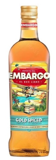 [R-1774.6] Embargo Anejo Gold Spiced 70cl 35° (R) x6