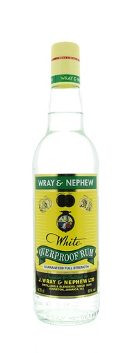 [R415.6] Wray & Nephew White Overproof Rum 70cl 63º (R) x6