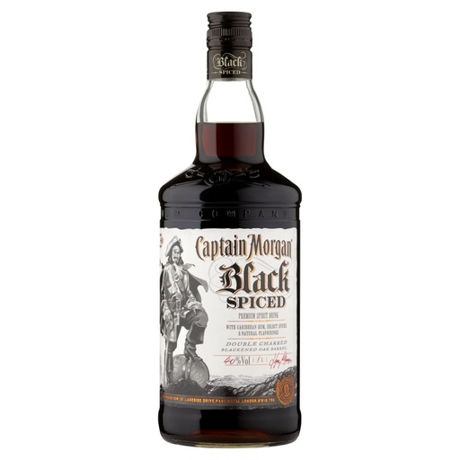 [R429.12] Captain Morgan Black Spiced 100cl 40º (R) x12